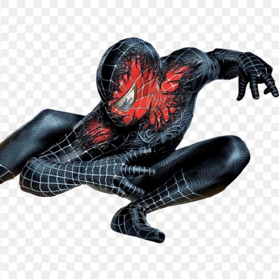 Человек паук чёрный костюм симбиот