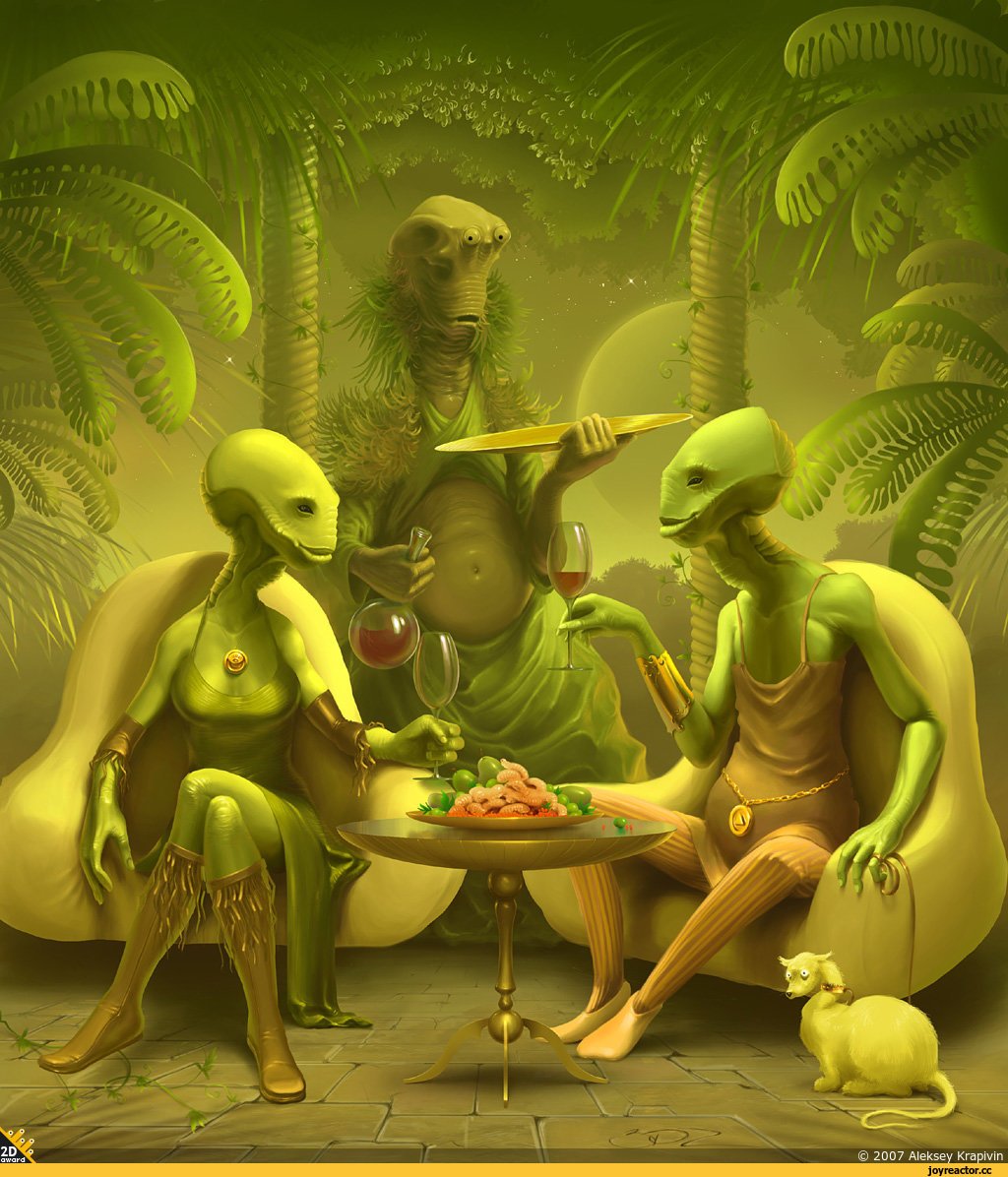 Зеленый инопланетянин