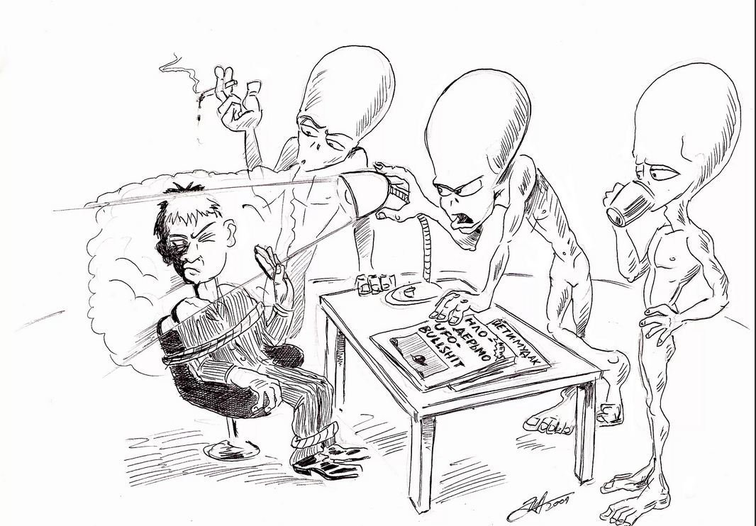 Карикатуры на пришельцев