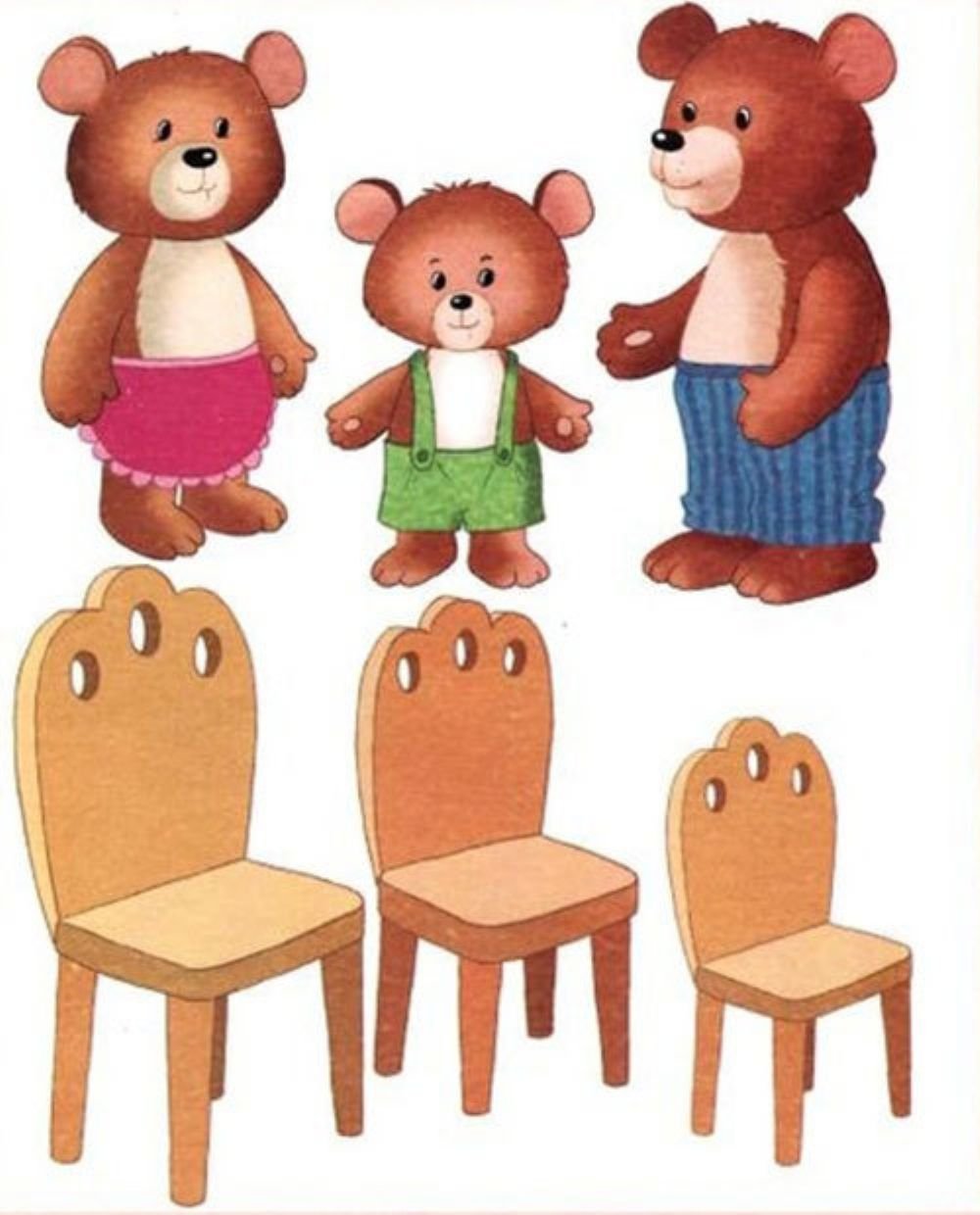 Предметы разной величины для дошкольников