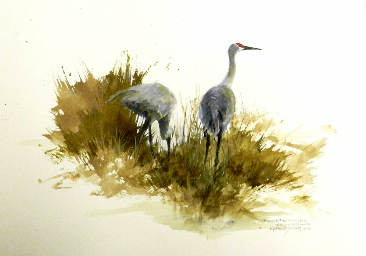 Журавль картинка рисунок