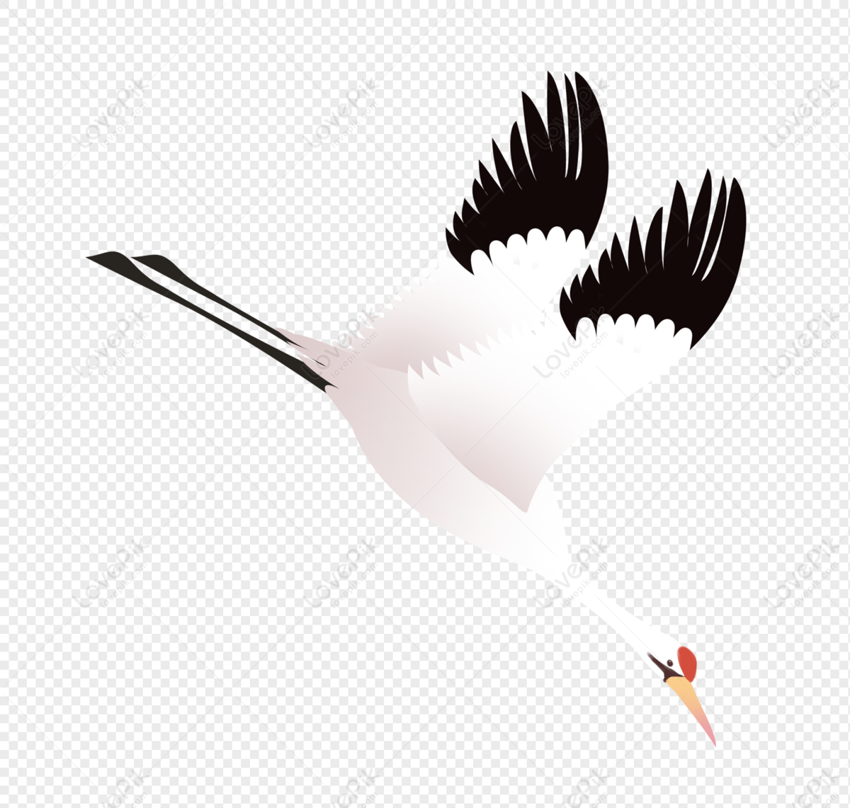 Журавль контур