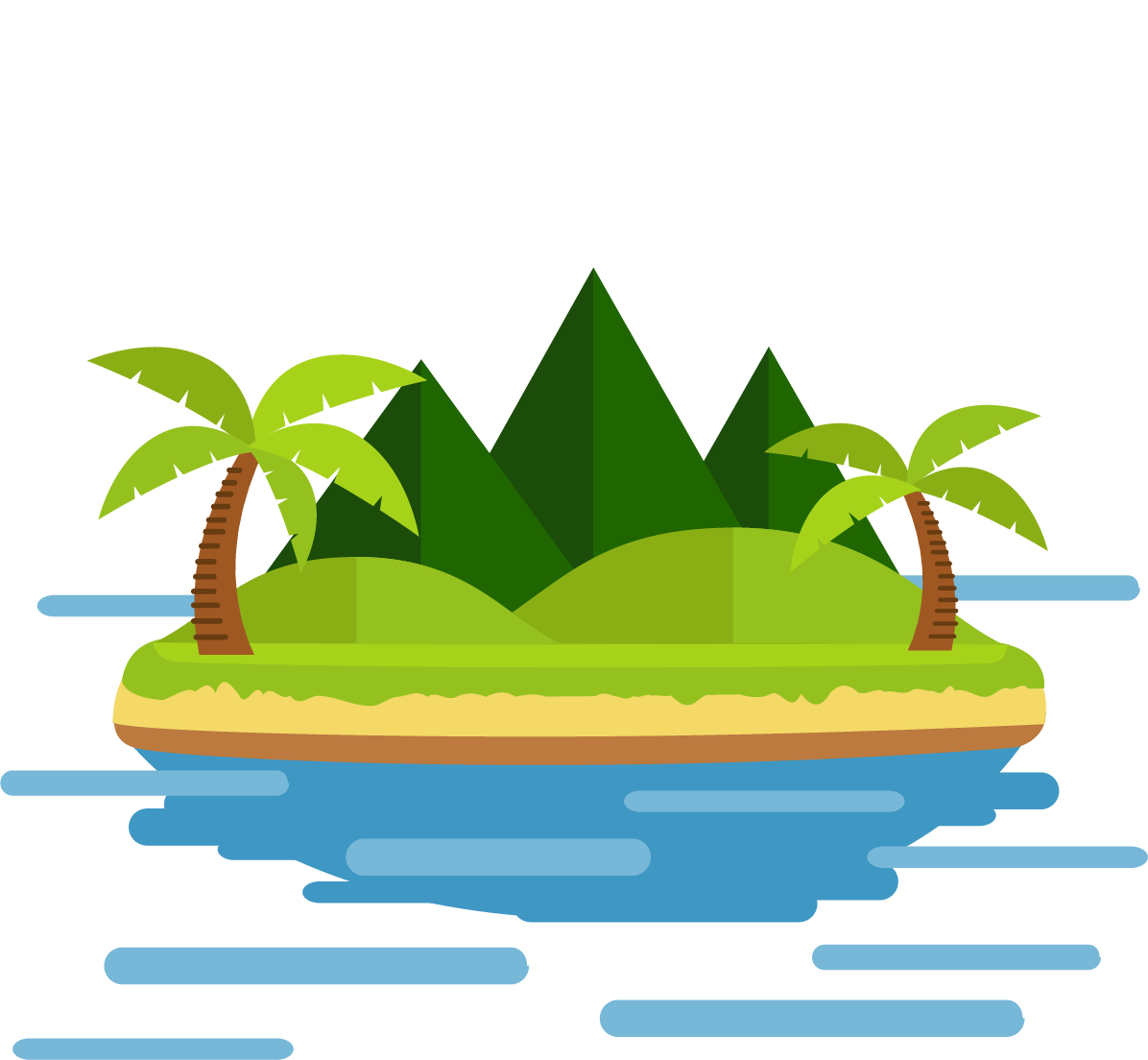 Остров иллюстрация