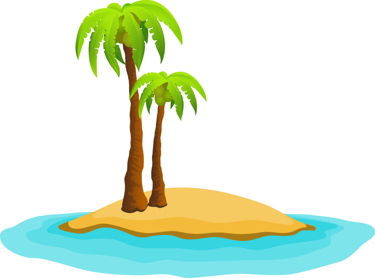 Островок с пальмой