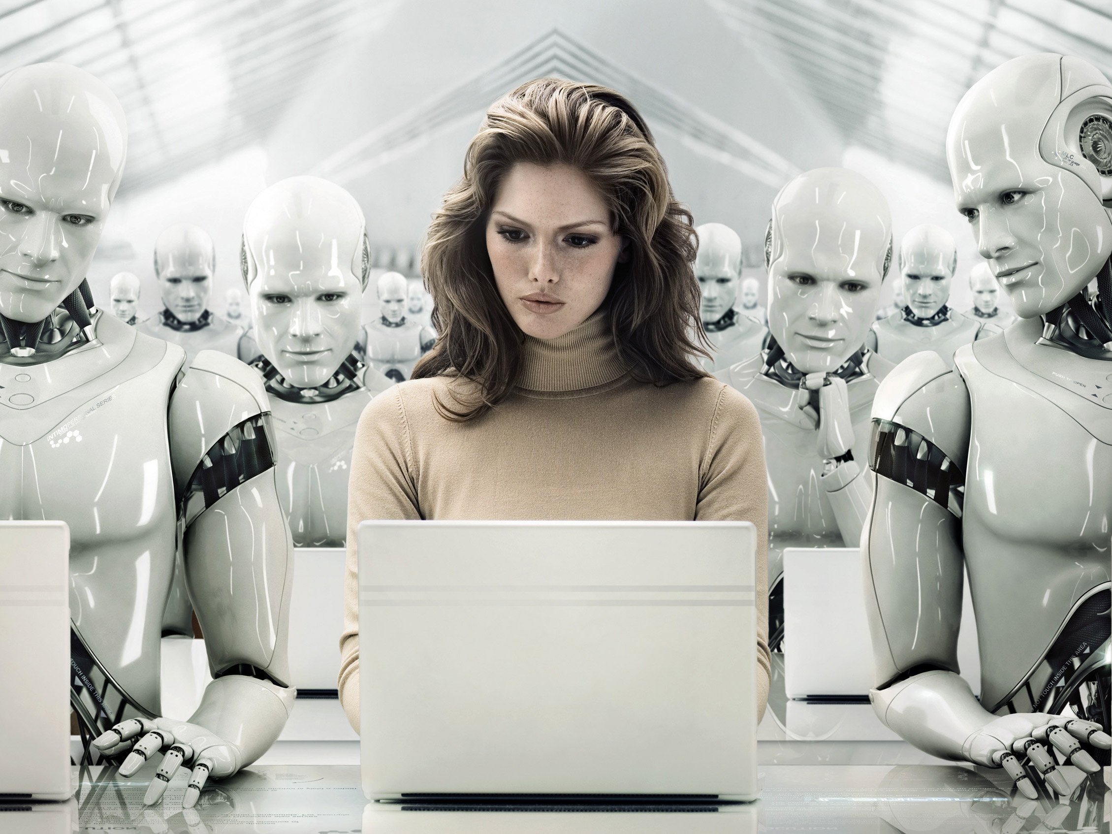 Добрый искусственный интеллект. Робот с искусственным интеллектом. Роботы вместо людей. Искусственного интеллект обот. Роботы заменят людей в будущем.