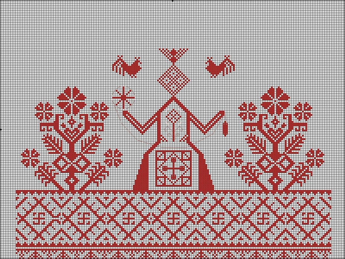 Славянская обережная вышивка Макошь