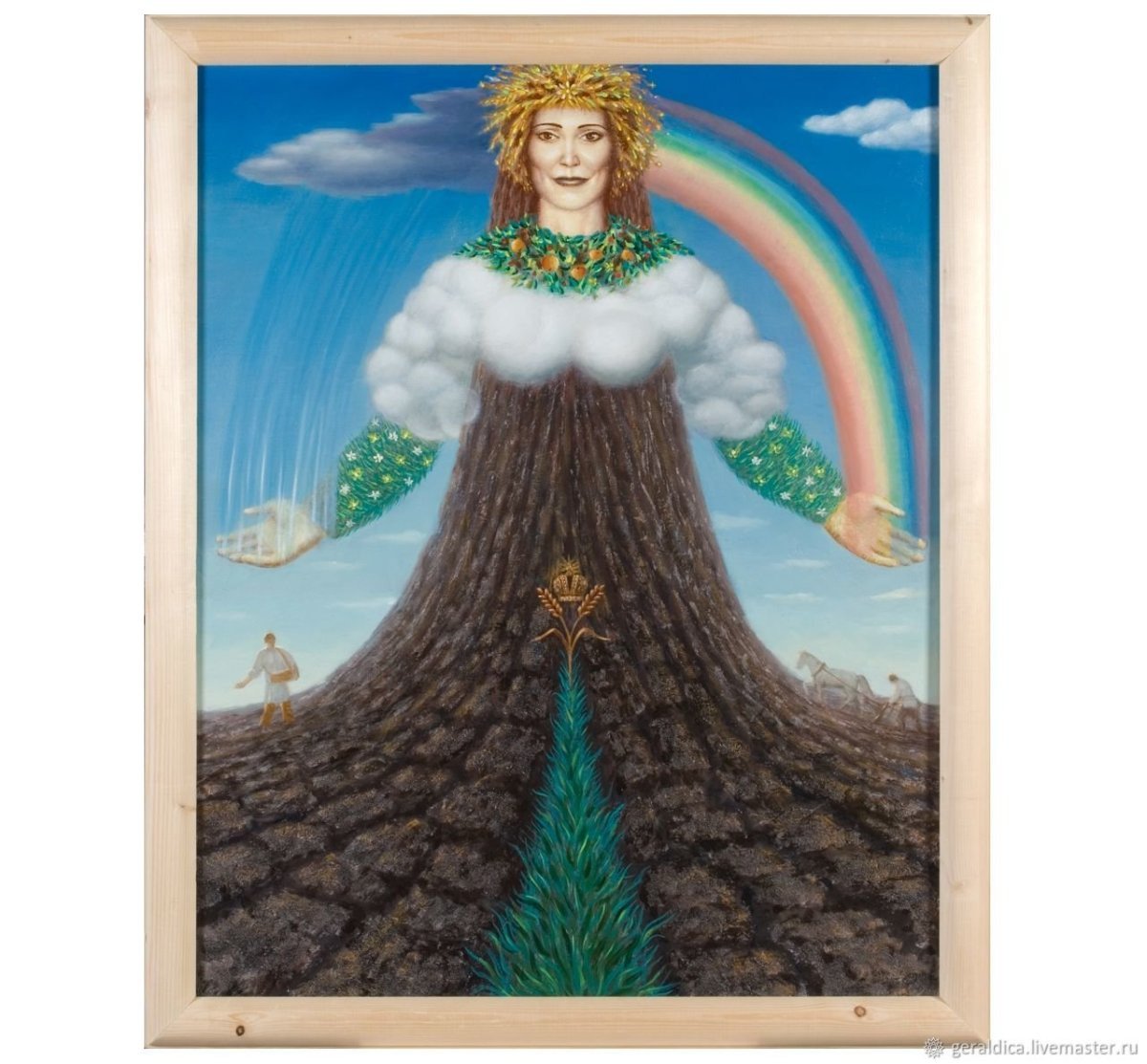 Славянская богиня с маками