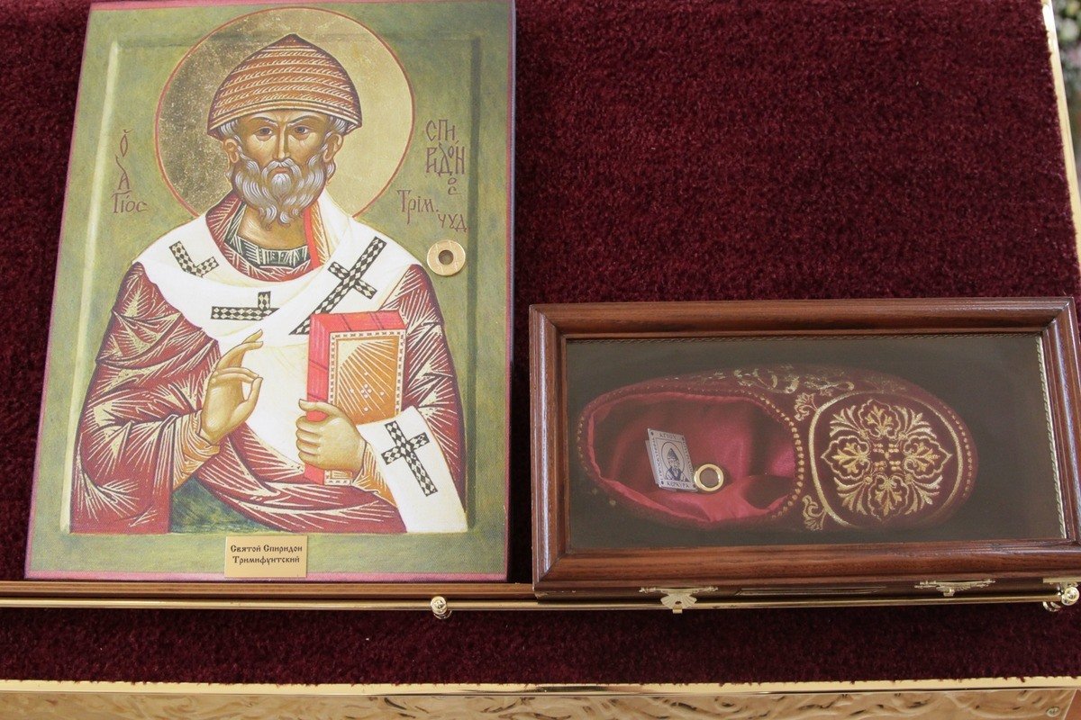 Икона Спиридона Тримифунтского на Корфу