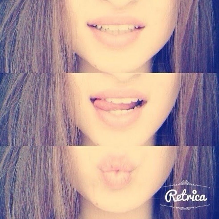 Улыбка на пол лица