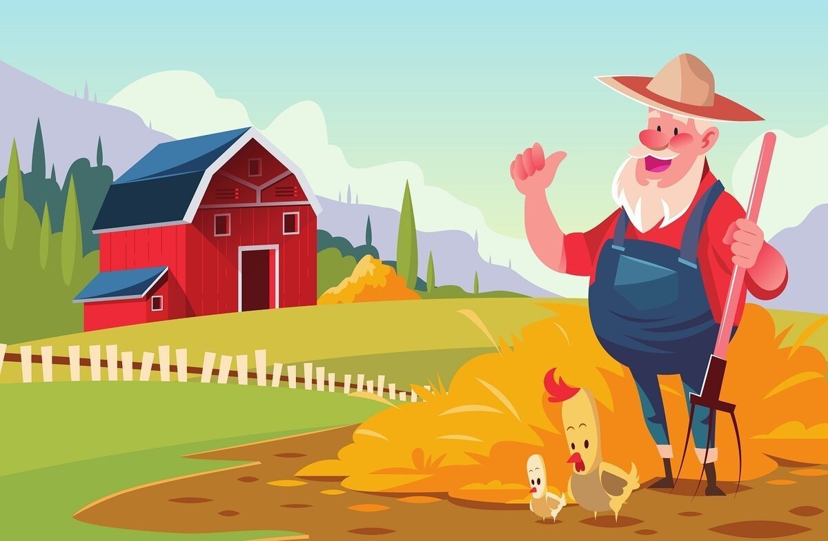 Фермеры мультяшные