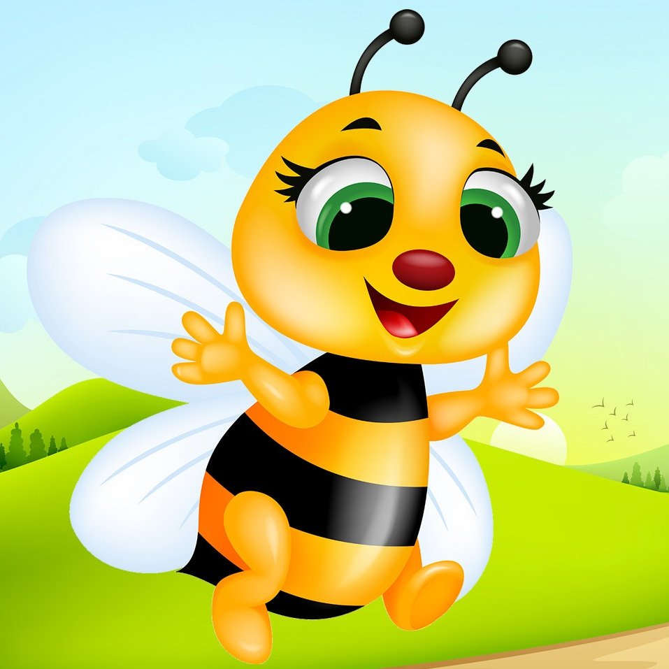 Пчелы мультяшные