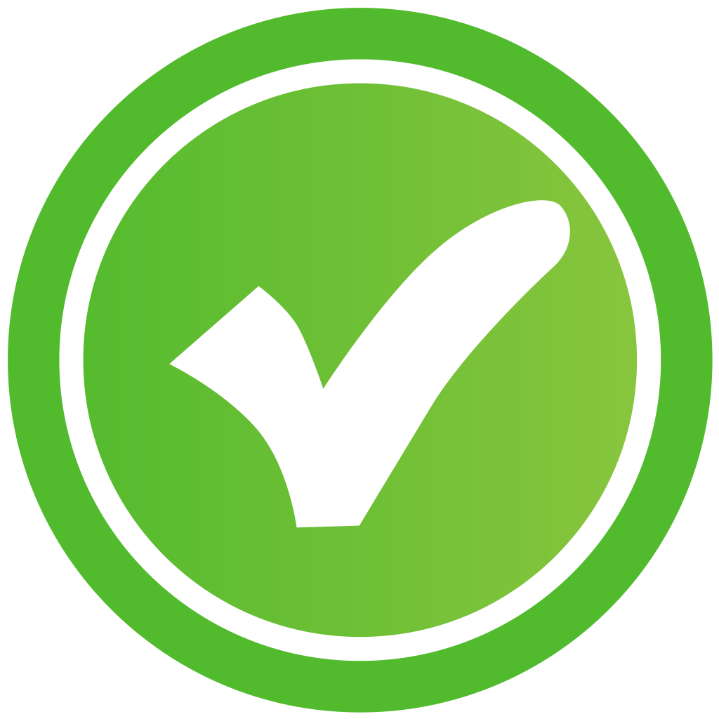 Зелёнфйзначок галочки