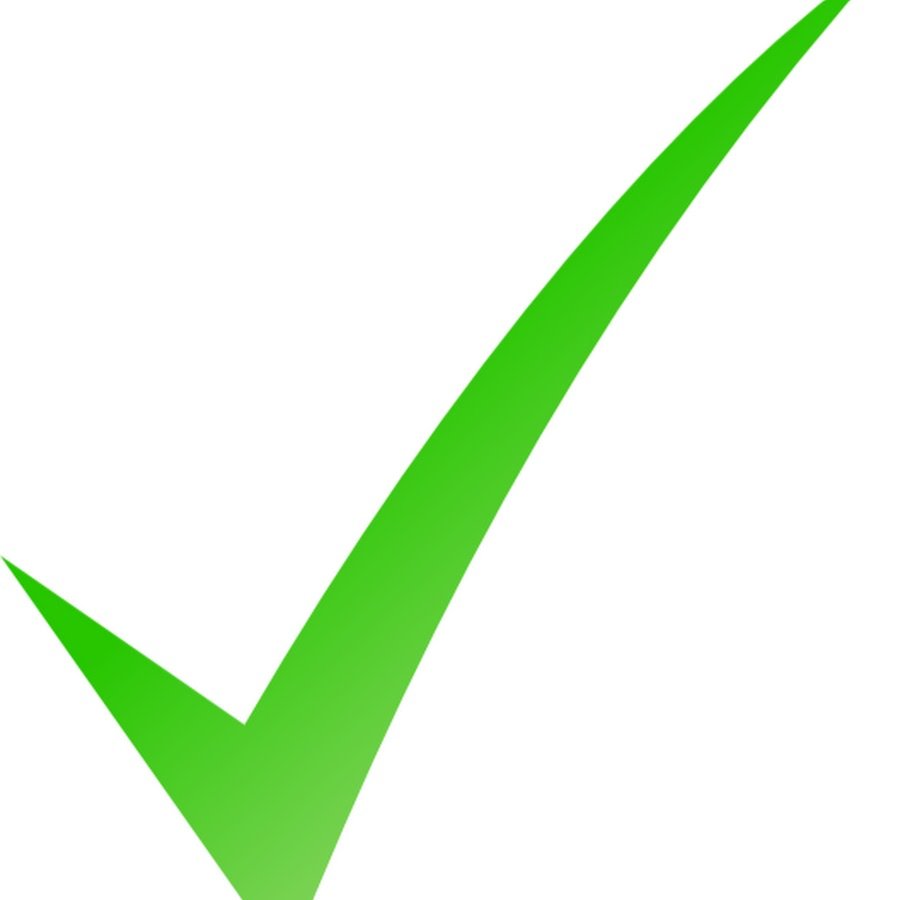 Знак зеленая галочка