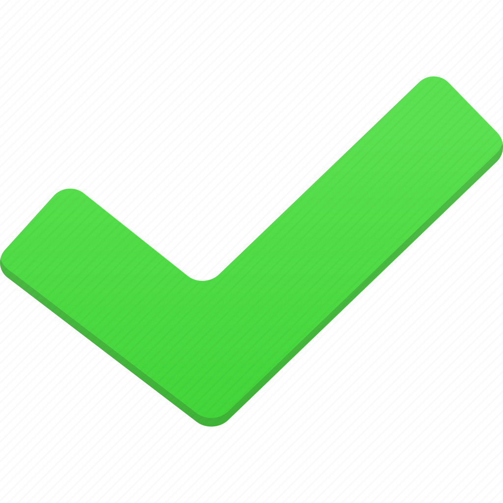 Пиктограмма зеленая галочка