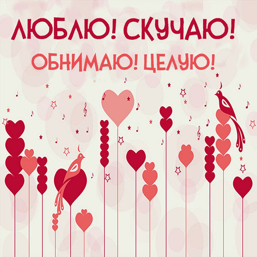 Люблю целую обнимаю