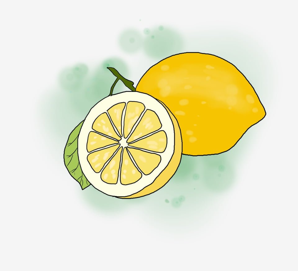 Поэтапное рисование лимона