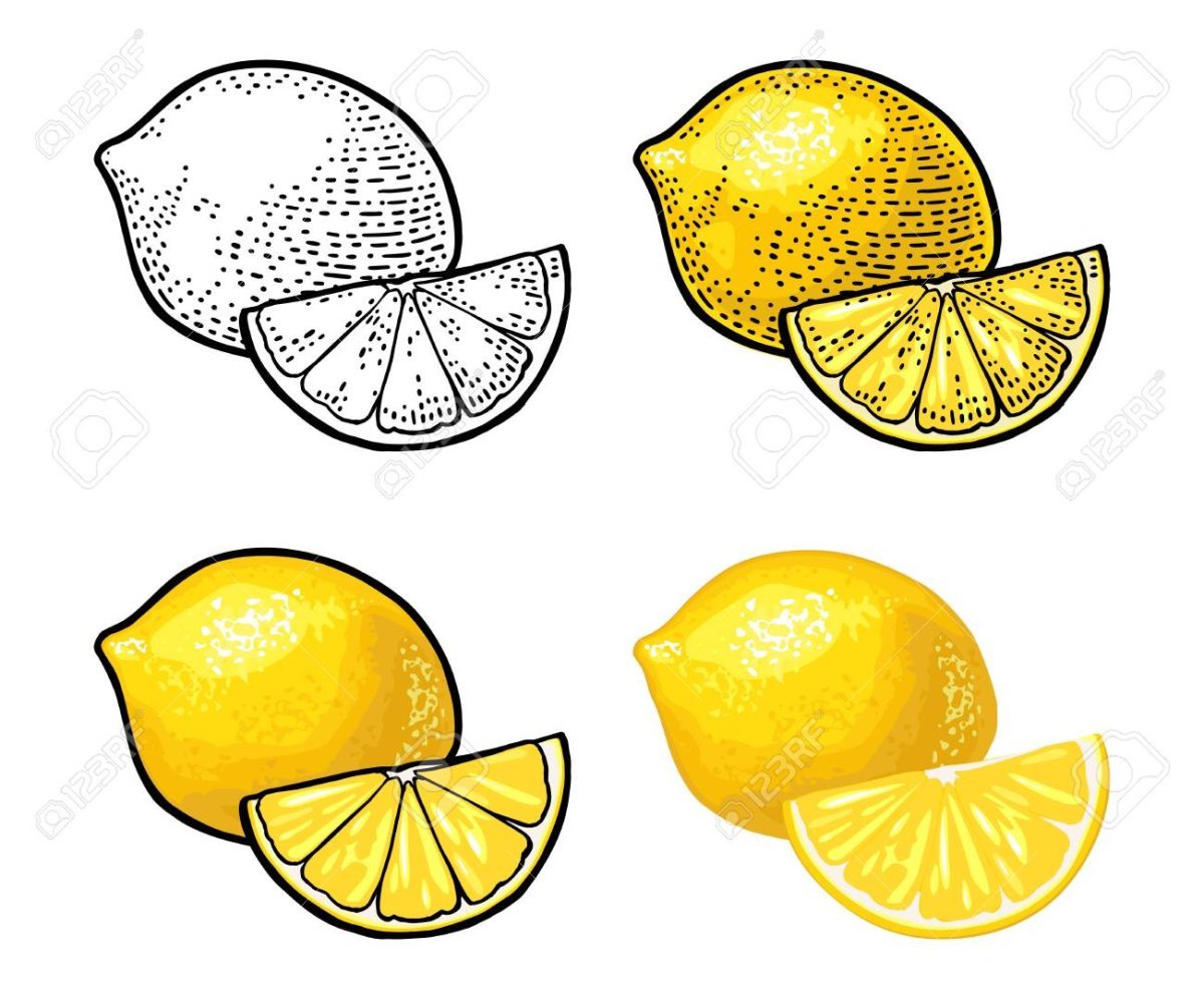 Нарисовать лимон