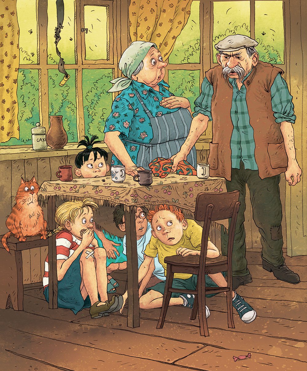 Бабушка рисунок