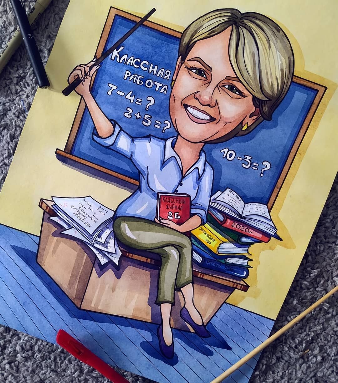 Шарж логопед