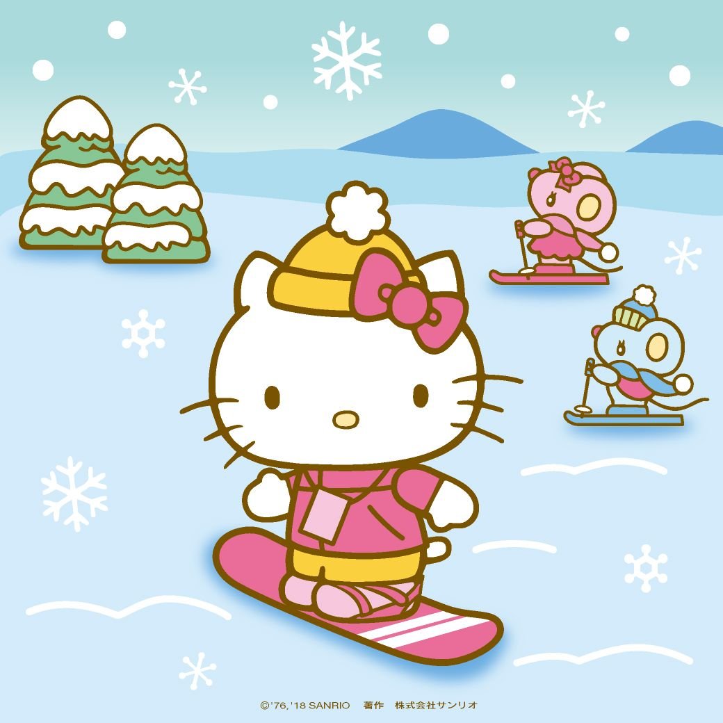 Зимняя Хэллоу Китти