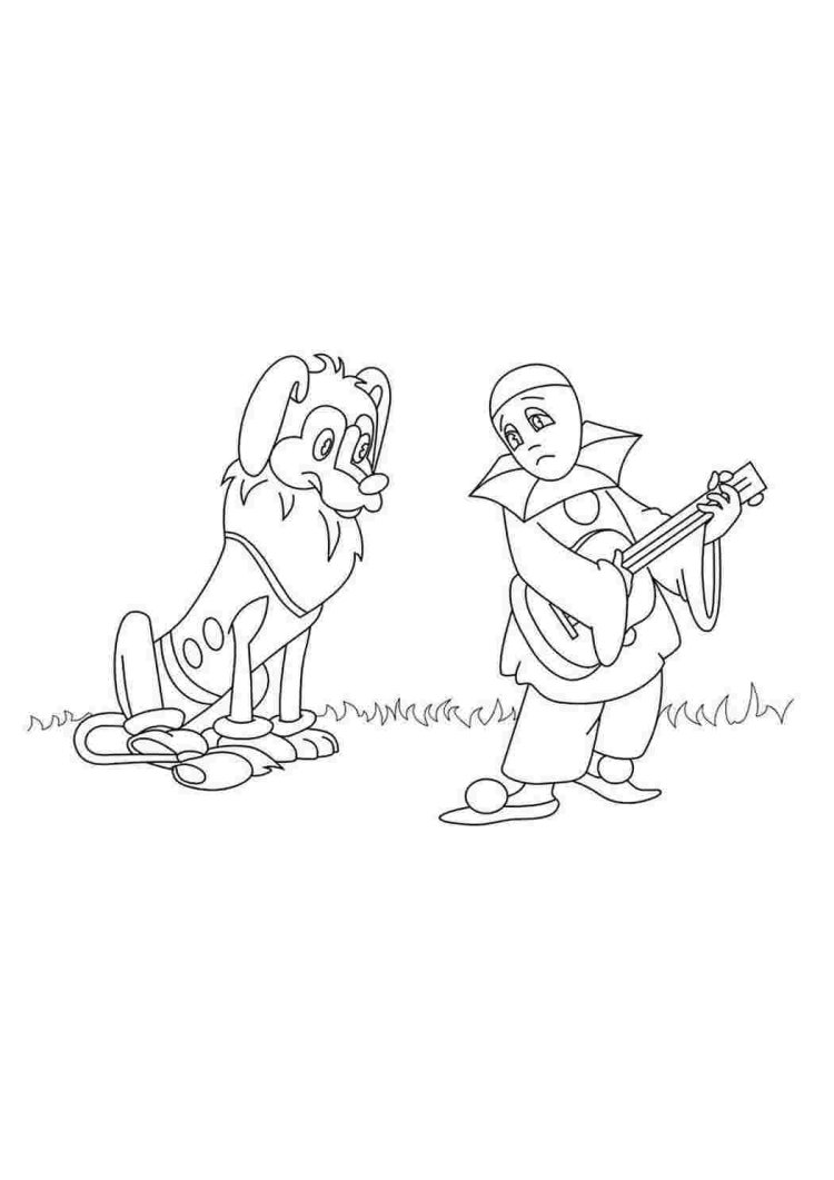 Королевский пудель раскраска