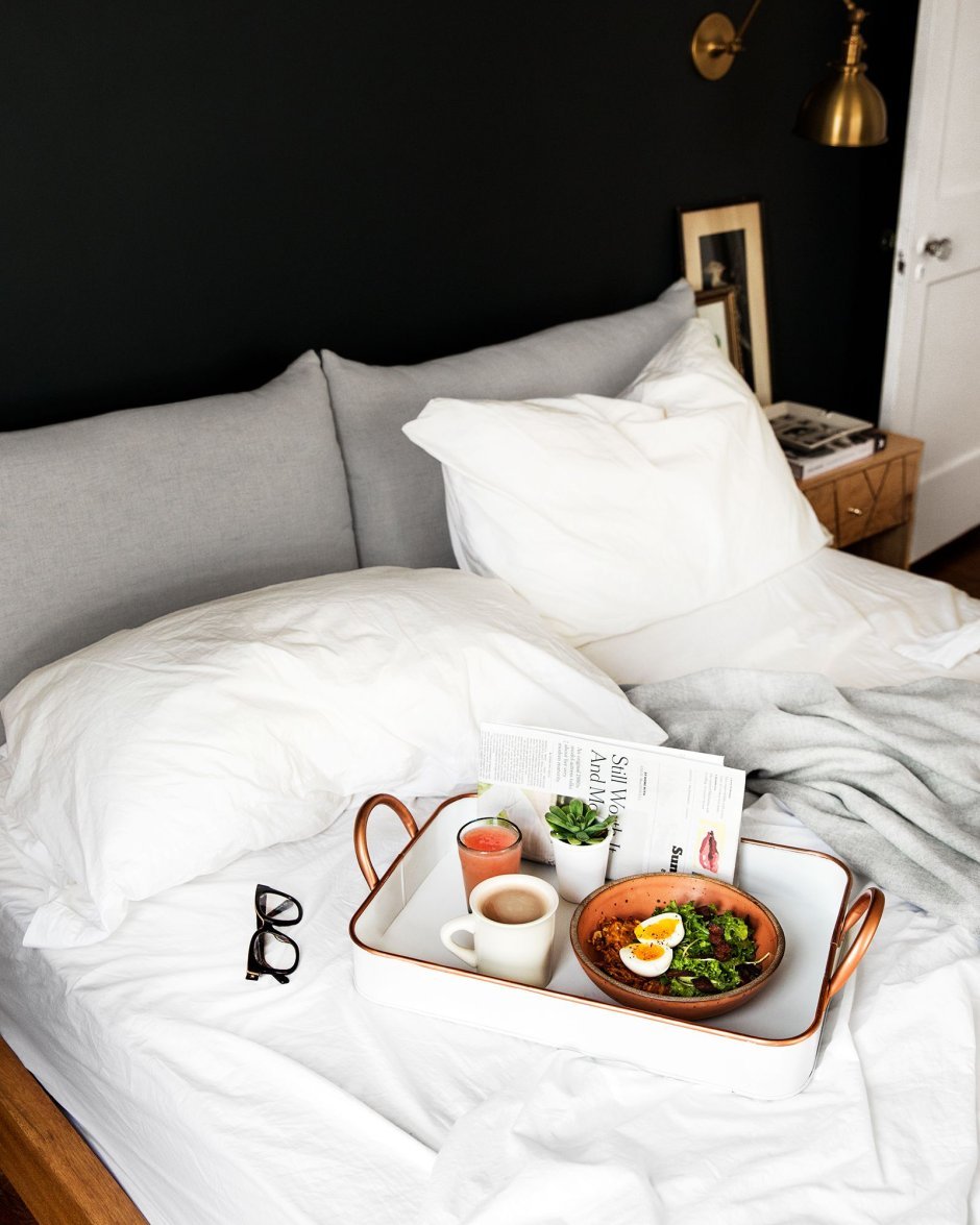 Эстетичный завтрак в постель