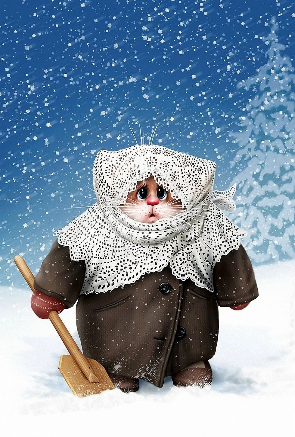 Зима прикольные