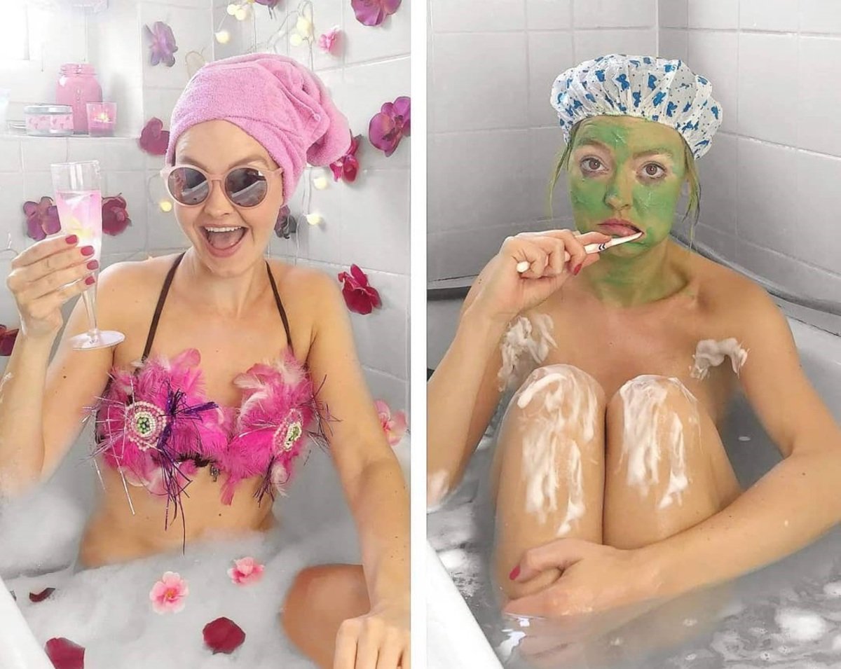 Ожидание реальность в ванной