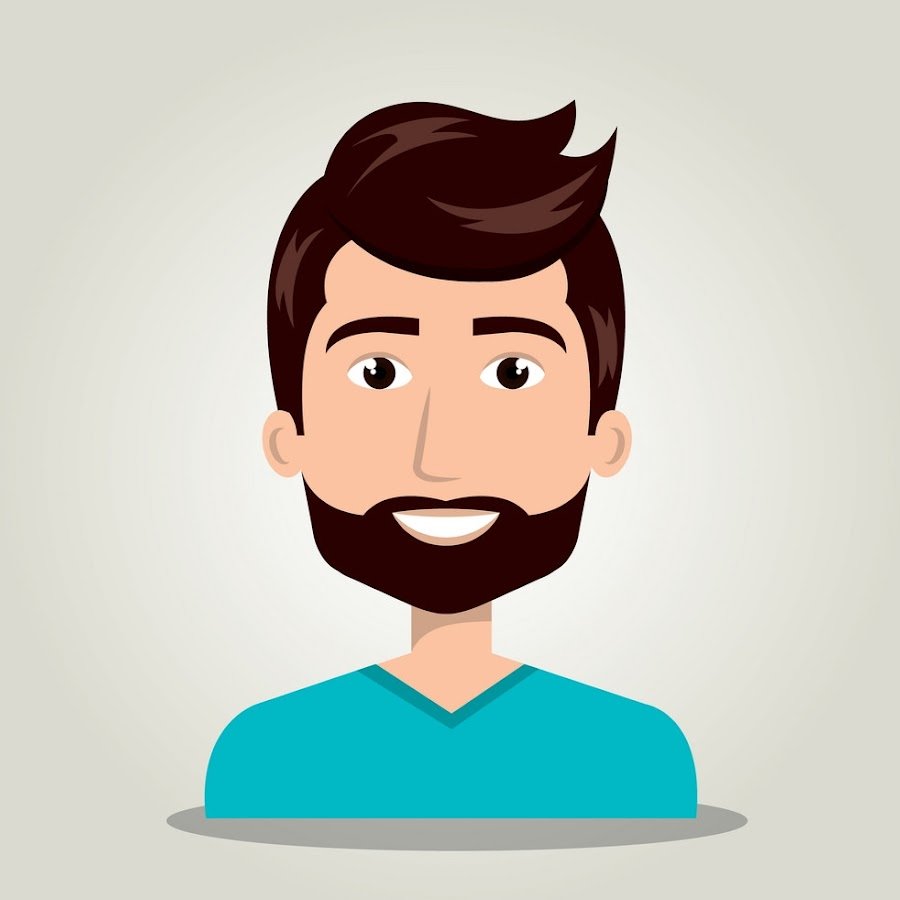 Мультяшное лицо парня