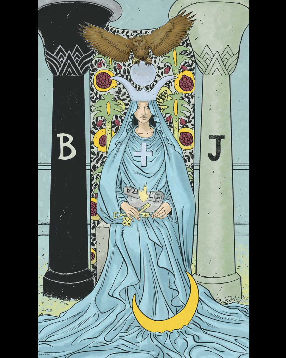 Император Верховная жрица значки