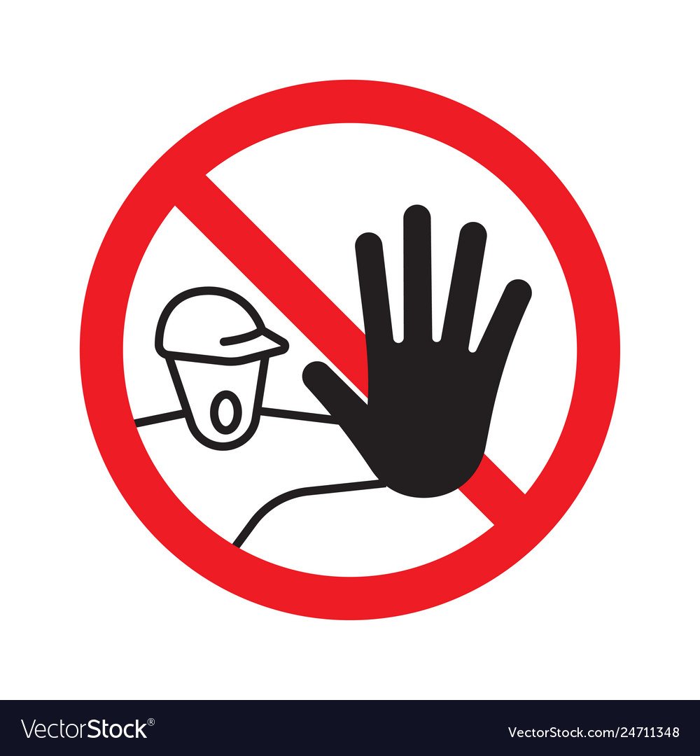 Табличка доступ запрещен