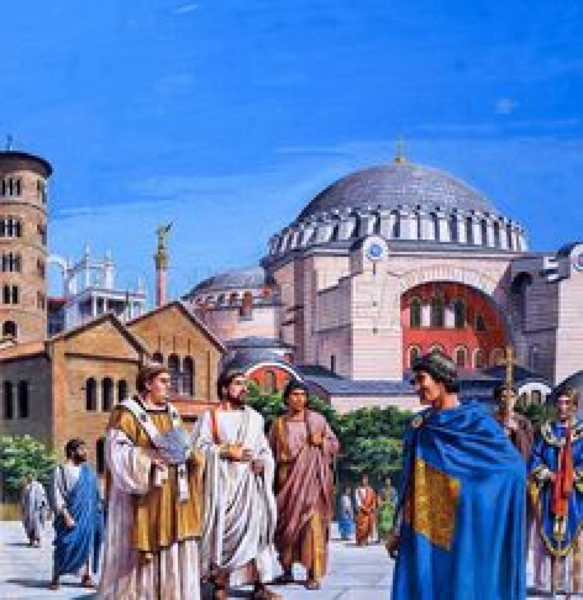 Константинополь картина Юстиниан