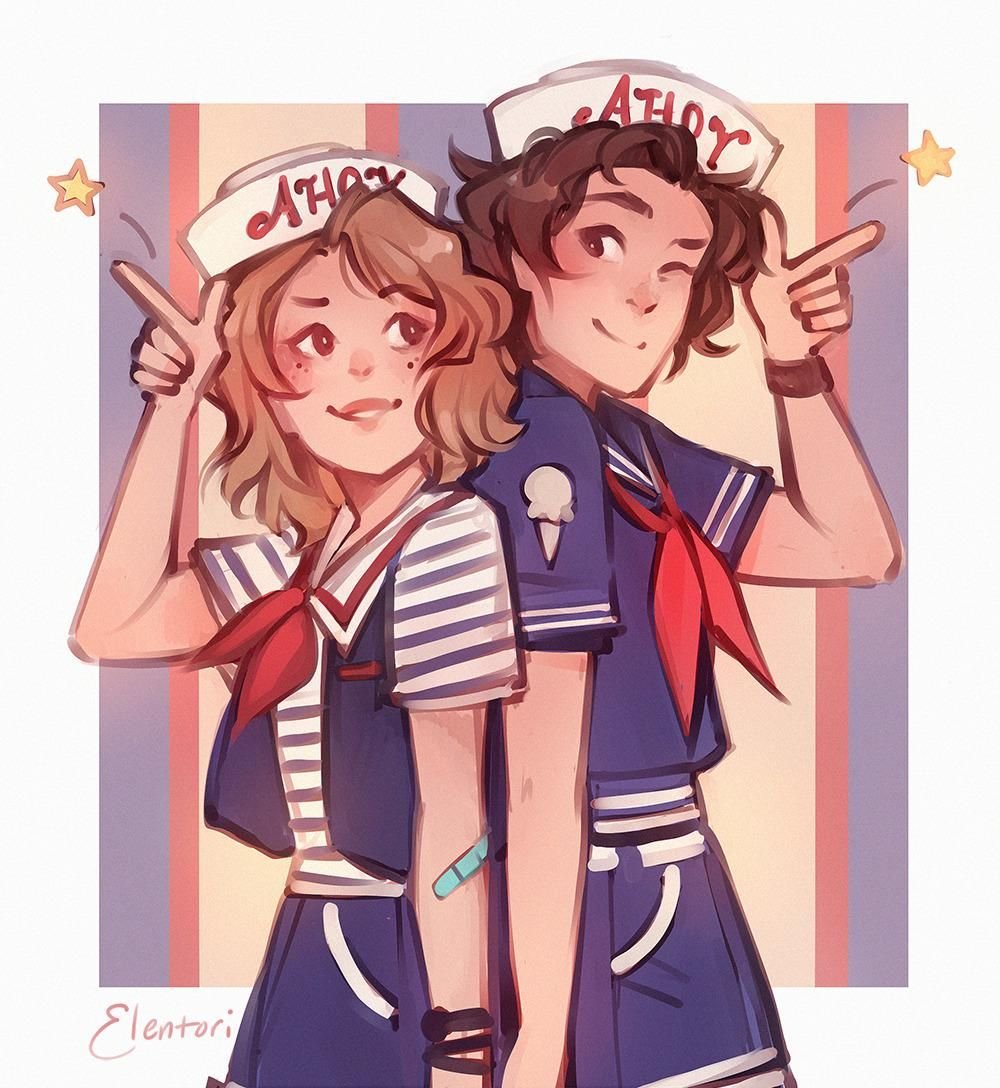 Робин stranger things Art