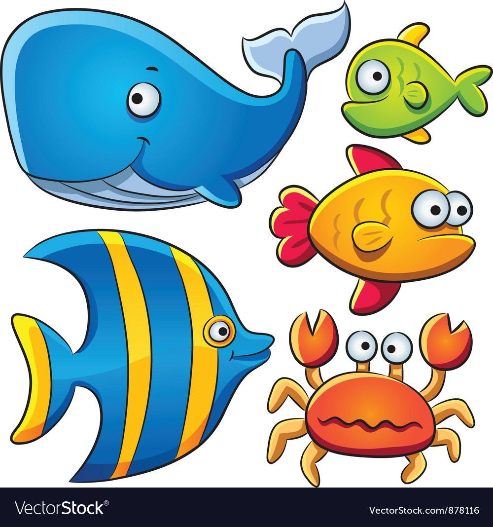 Рыбки нарисовать детям морские