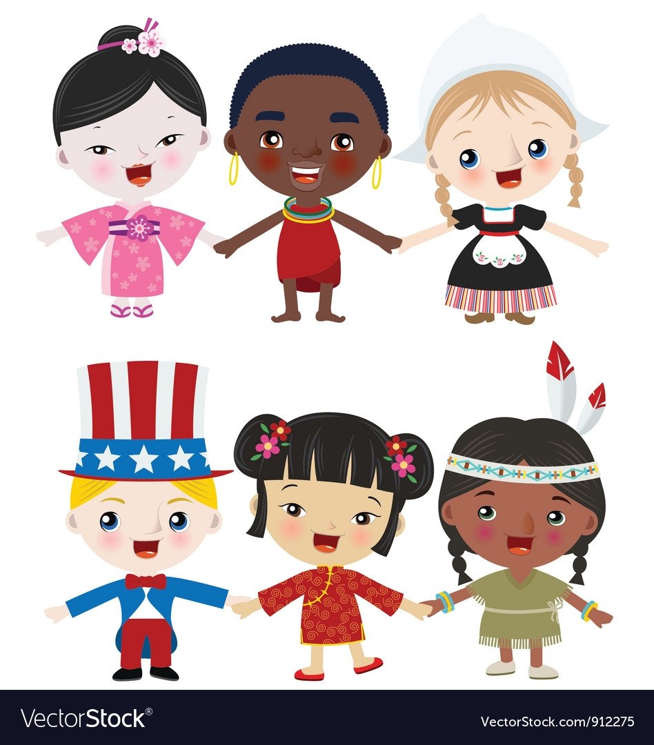 Люди разных национальностей для детей