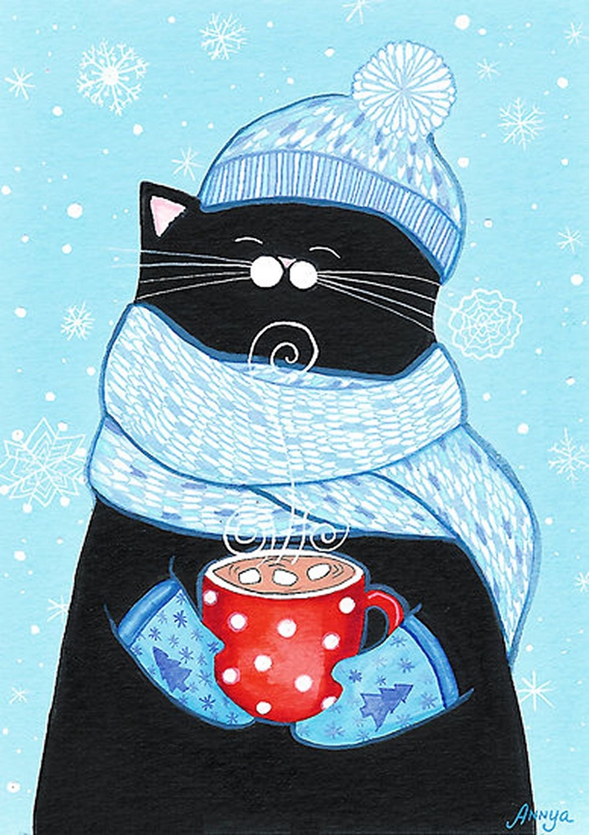 Коты художницы Annya Djachiachvili