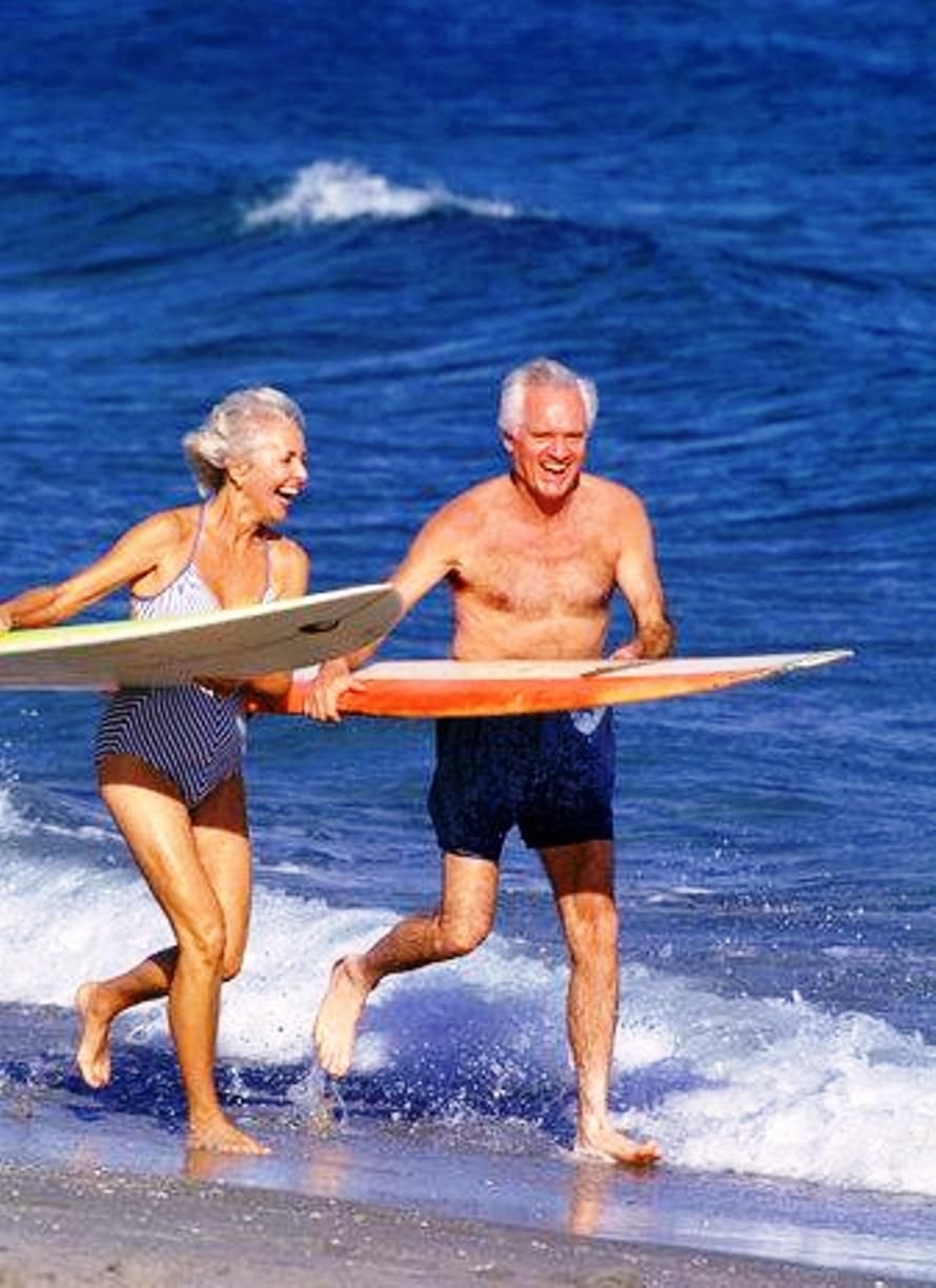 Бабка на серфе