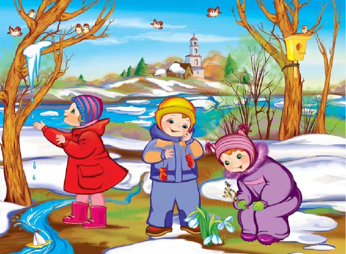 Весна для дошкольников