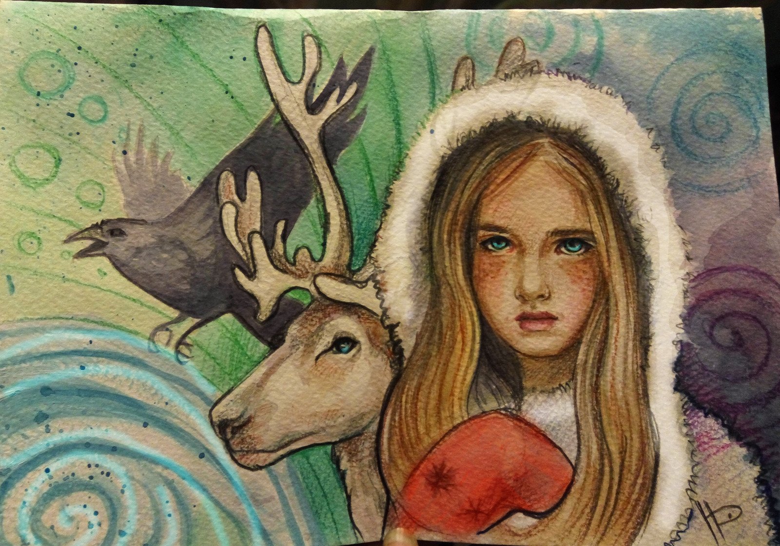 Снежная Королева и Герда рисунок