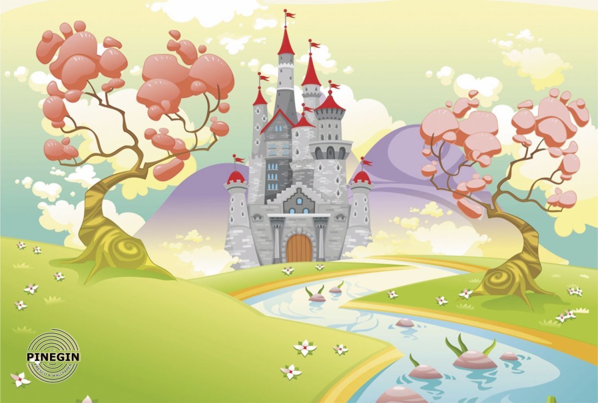 Сказочный замок мультяшный