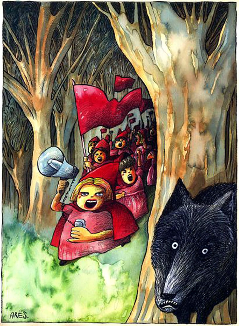 Красная шапочка карикатура