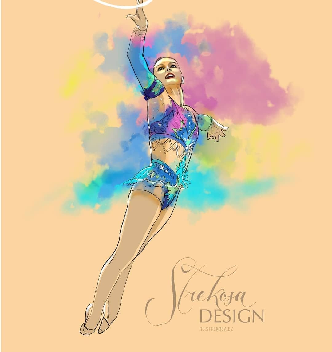 Strekoza Design художественная гимнастика рисунки