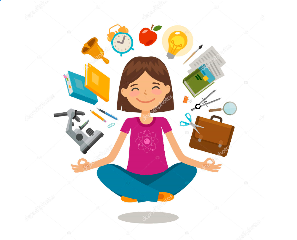 Сидящий студент вектор