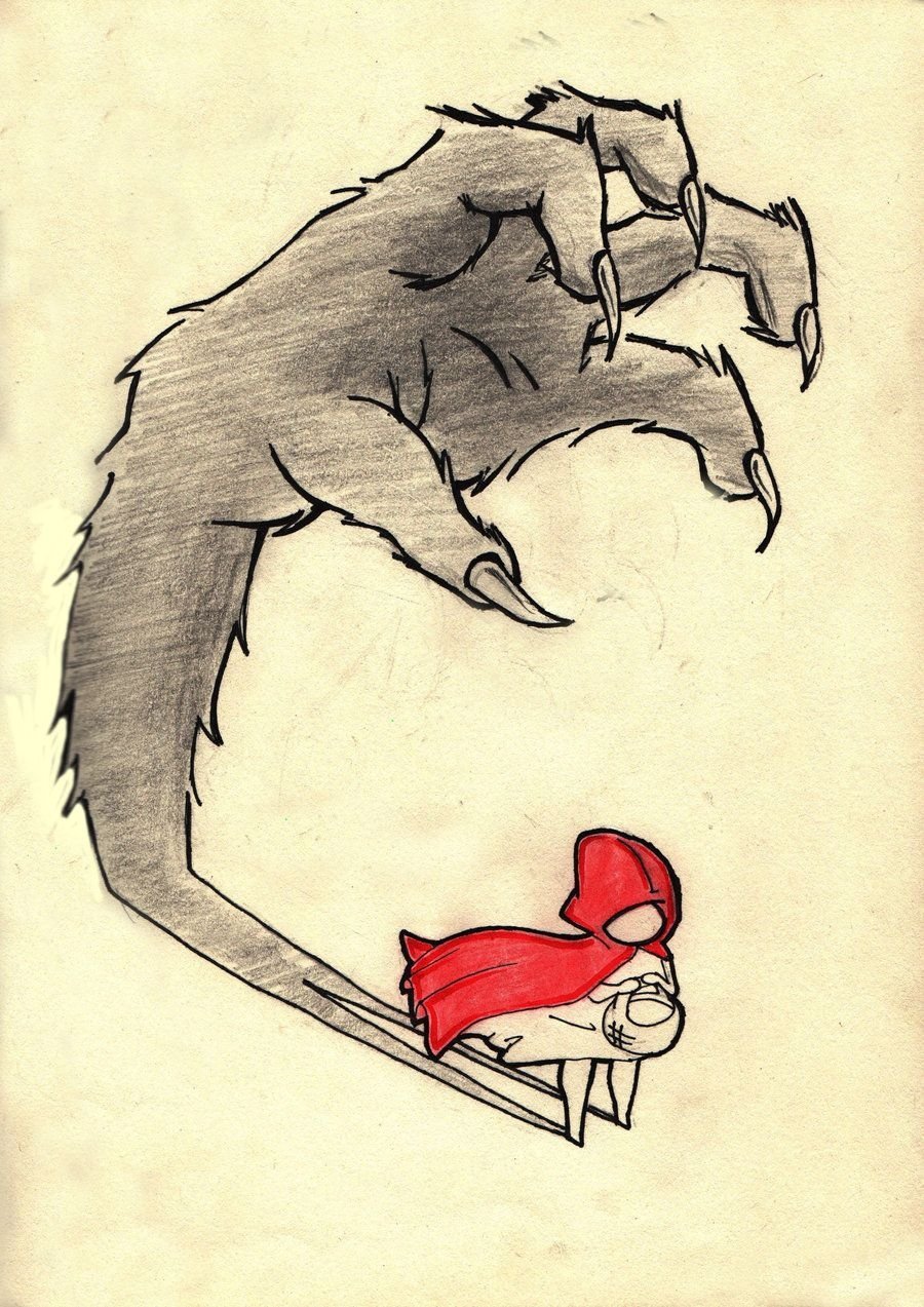 Красные рисунки для срисовки