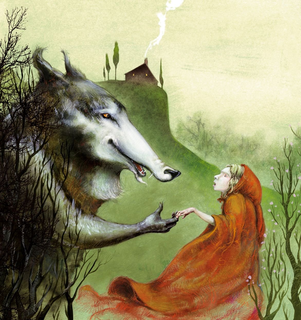 Красная шапочка встреча с волком