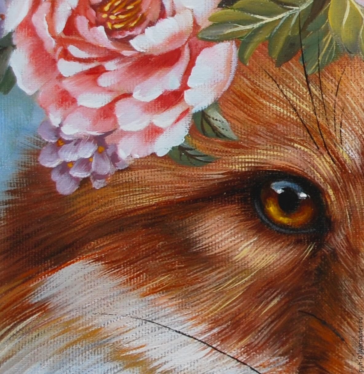 Лисичка с венком