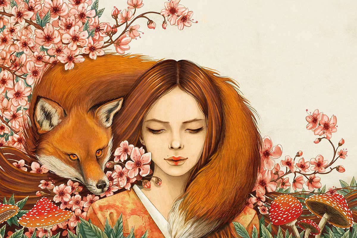 Волк в цветах