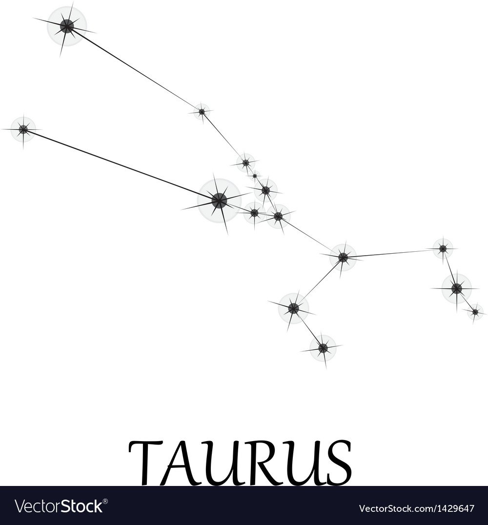 Созвездие Телец схема со звездами