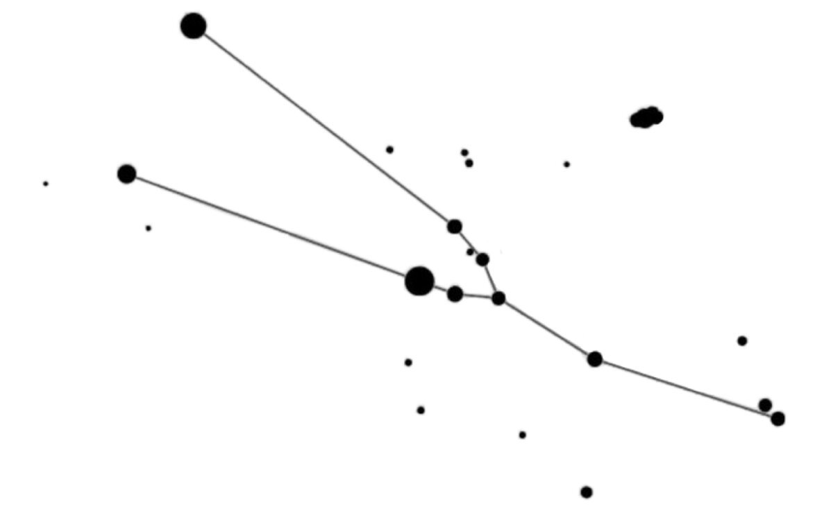 Созвездие Телец схема