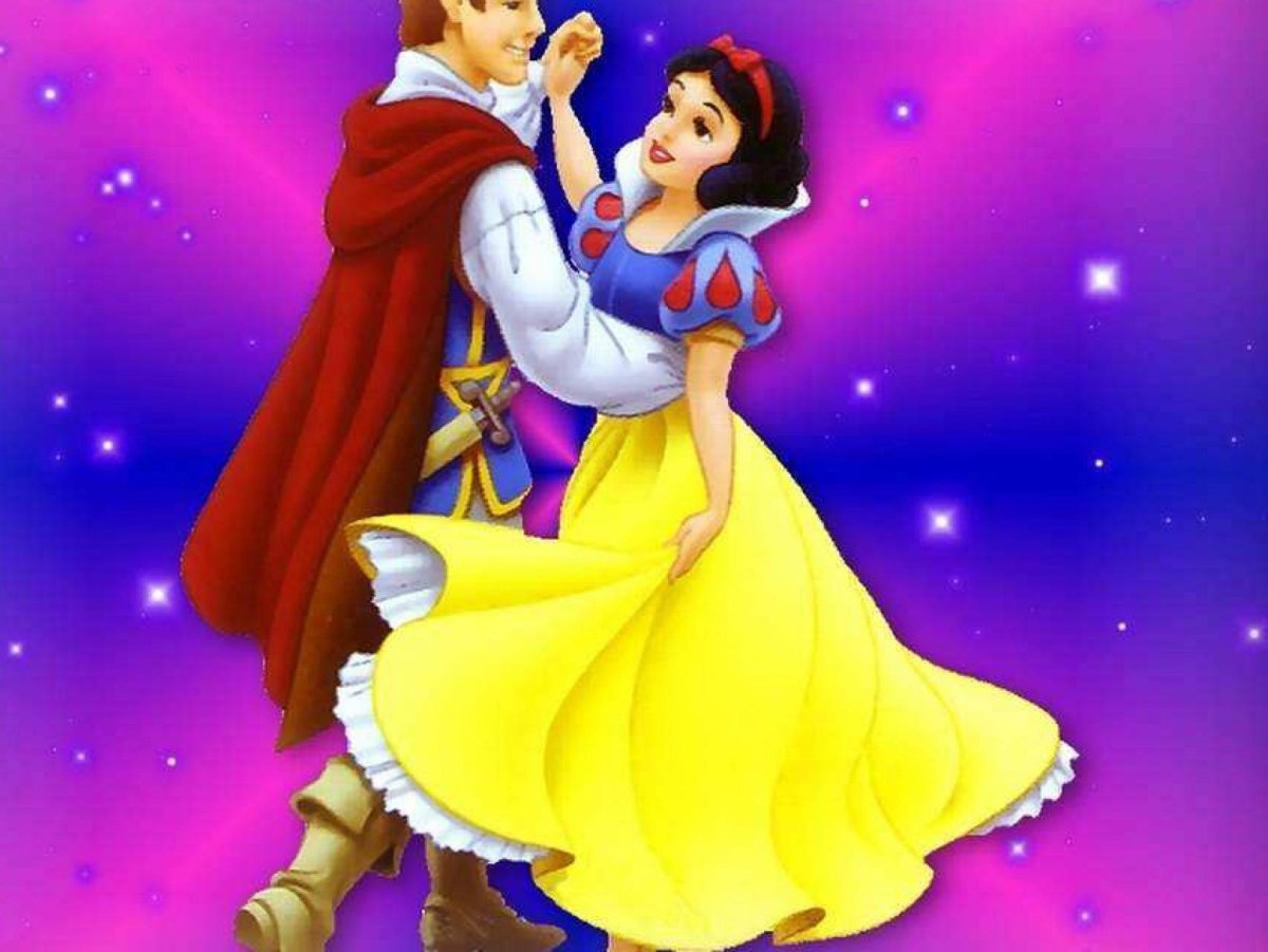 Принцессы Дисней Белоснежка и принц